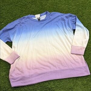 Women’s Ideology Crew neck Ombre Shirt - Long Sleeve